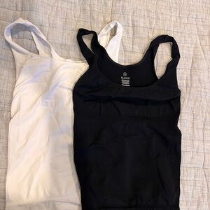 Blanqi Women's Black and White Tank Tops post-partum maternity
